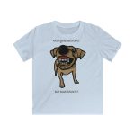Camiseta infantil Softstyle - Azul claro - Camiseta «Ca que ladra no mossega» Camiseta infantil Softstyle - Azul claro - Camiseta «Ca que ladra no mossega»