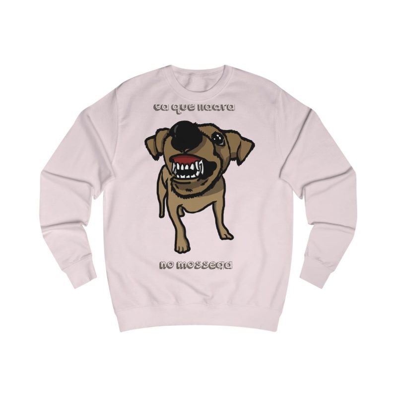 Sudadera clasica - Rosa bebe - Camiseta «Ca que ladra no mossega»