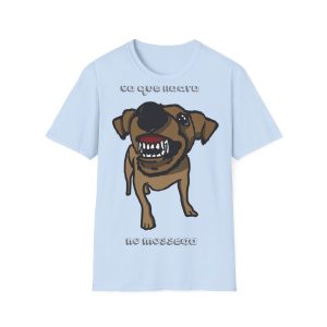 Camiseta Softstyle - Azul claro - Camiseta «Ca que ladra no mossega»