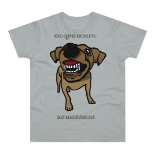Camiseta hombre punto liso - Gris Pacifico - Camiseta «Ca que ladra no mossega»
