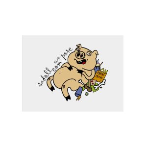 Panel de aluminio - Camiseta «Sadoll com porc»