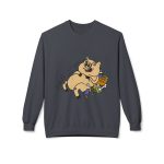 Sudadera Softstyle cuello redondo - Gris jaspeado oscuro - Camiseta «Sadoll com porc»