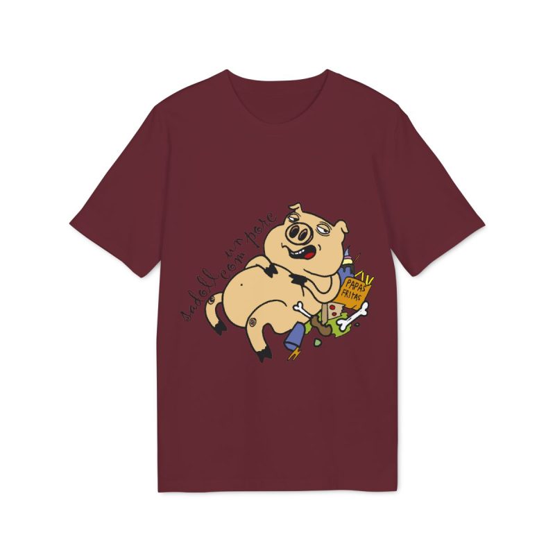 Camiseta Creator 2.0 - Burdeos - Camiseta «Sadoll com porc» Camiseta Creator 2.0 - Burdeos - Camiseta «Sadoll com porc»