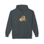 Sudadera Softstyle con capucha - Gris oscuro jaspeado - Camiseta «Sadoll com porc»
