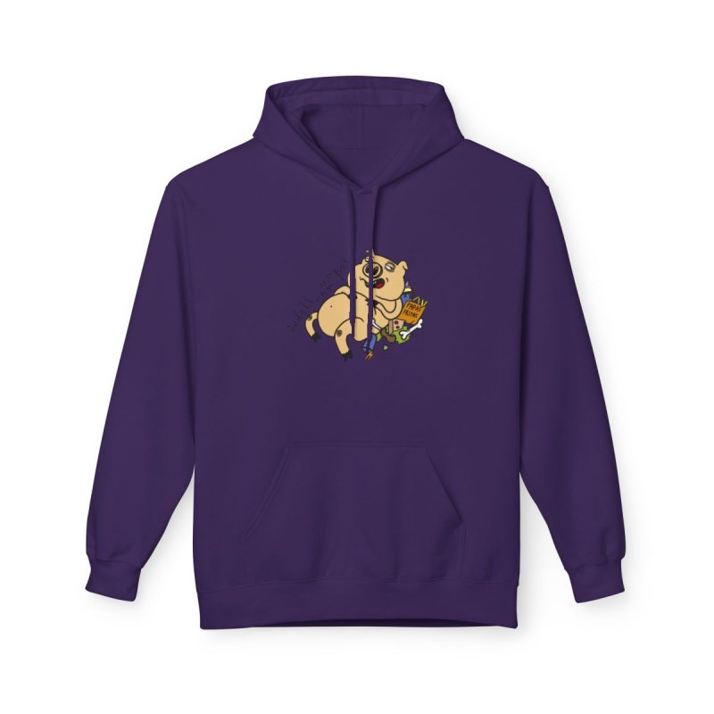 Sudadera Softstyle con capucha - Morado - Camiseta «Sadoll com porc»