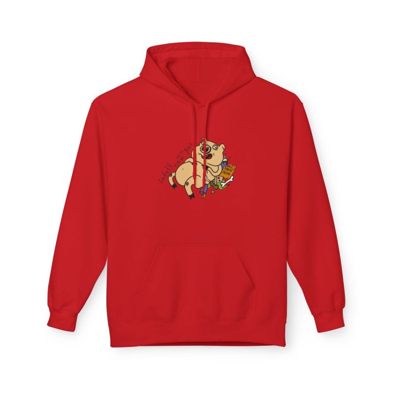 Sudadera Softstyle con capucha - Rojo - Camiseta «Sadoll com porc»