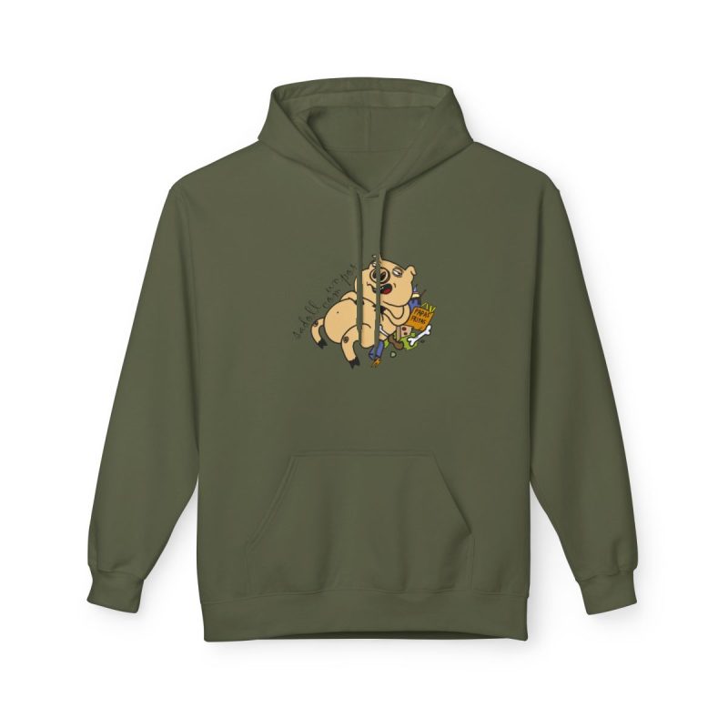 Sudadera Softstyle con capucha - Verde militar - Camiseta «Sadoll com porc»
