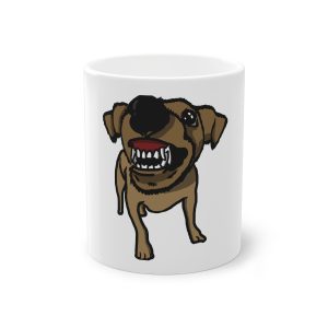 Taza estandar 325 ml - Blanco - Camiseta «Ca que ladra no mossega»