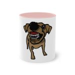 Taza bicolor - Rosa - Camiseta «Ca que ladra no mossega» Taza bicolor - Rosa - Camiseta «Ca que ladra no mossega»