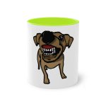 Taza bicolor - Verde claro - Camiseta «Ca que ladra no mossega» Taza bicolor - Verde claro - Camiseta «Ca que ladra no mossega»
