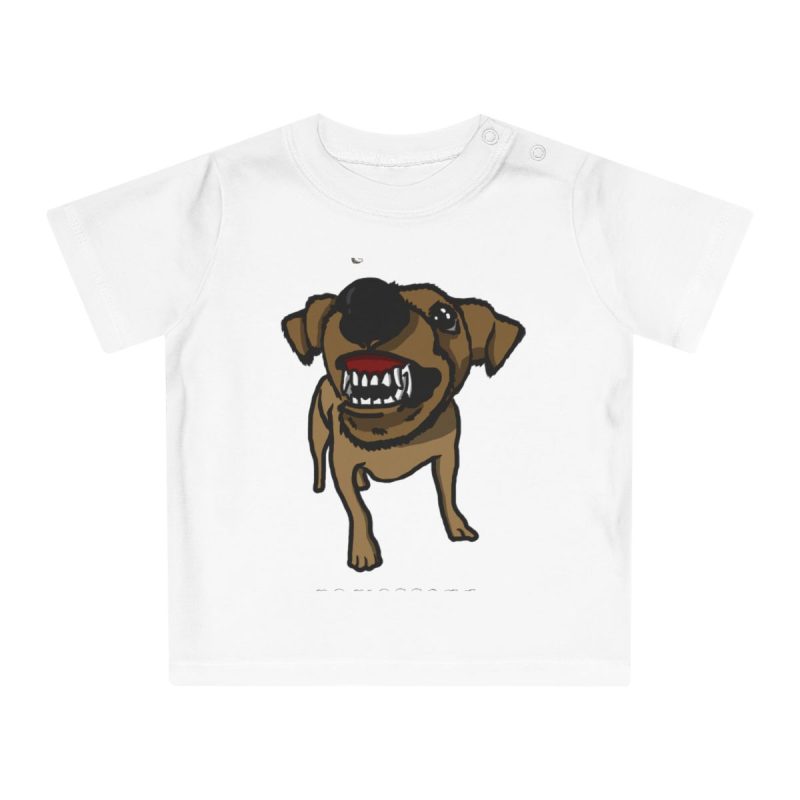 Camiseta de bebe - Blanco - Camiseta «Ca que ladra no mossega»