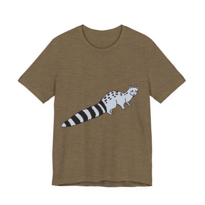 Camiseta jersey manga corta - Verde oliva jaspeado - Geneta