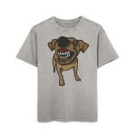 Camiseta oversize lavado acido - Gris asfalto - Camiseta «Ca que ladra no mossega»