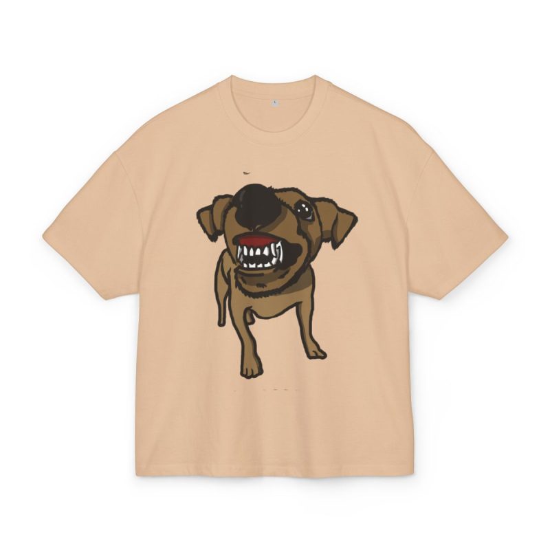 Camiseta box ultra gruesa - Beis - Camiseta «Ca que ladra no mossega»