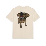 Camiseta oversize gruesa - Arena - Camiseta «Ca que ladra no mossega»
