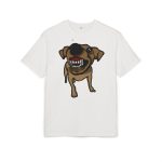 Camiseta oversize gruesa - Blanco puro - Camiseta «Ca que ladra no mossega»