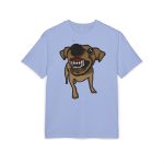 Camiseta oversize gruesa - Azul violeta - Camiseta «Ca que ladra no mossega»