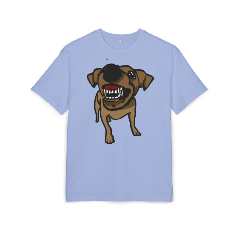 Camiseta oversize gruesa - Azul violeta - Camiseta «Ca que ladra no mossega»