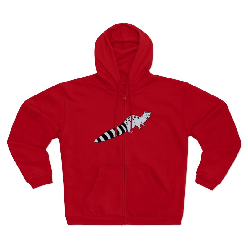 Sudadera capucha con cremallera premium - Rojo - Geneta