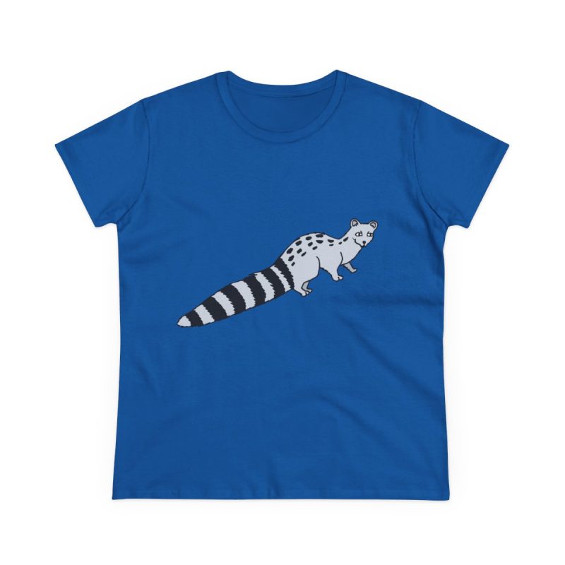 Camiseta mujer algodon medio - Azul royal - Geneta