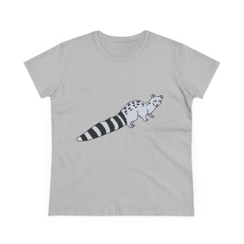 Camiseta mujer algodon medio - Gris deportivo - Geneta