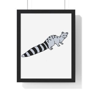 Poster enmarcado vertical - Negro - Geneta