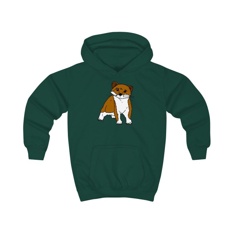 Sudadera con capucha infantil - Verde botella - Mostel, sense dir ni mu