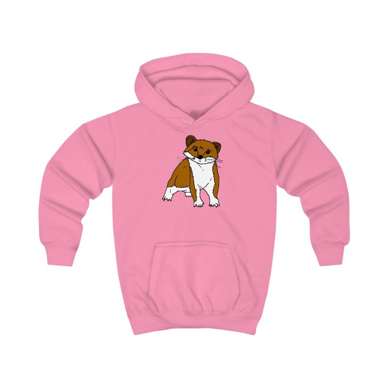 Sudadera con capucha infantil - Rosa algodon de azucar - Mostel, sense dir ni mu