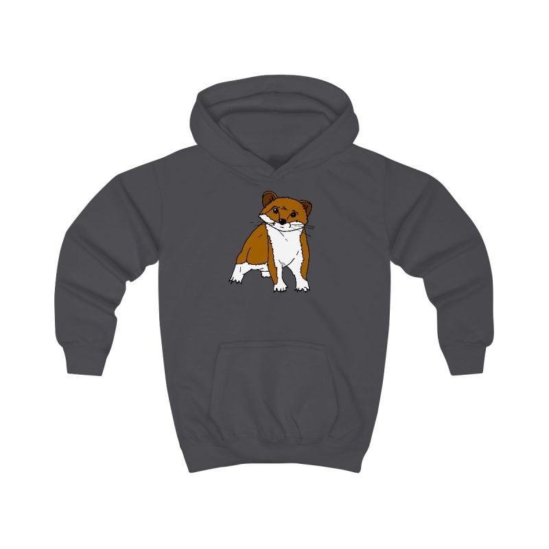 Sudadera con capucha infantil - Gris marengo - Mostel, sense dir ni mu