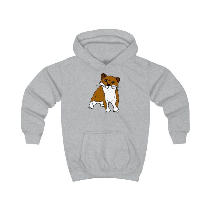 Sudadera con capucha infantil - Gris jaspeado claro - Mostel, sense dir ni mu
