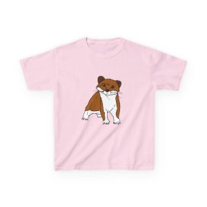 Camiseta infantil algodon grueso - Rosa claro - Mostel, sense dir ni mu