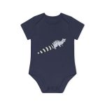 Body bebe manga corta organico - Azul marino nautico - Geneta