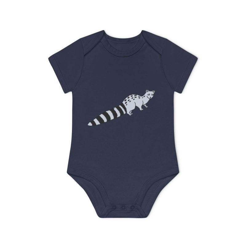 Body bebe manga corta organico - Azul marino nautico - Geneta
