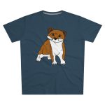 Camiseta hombre corte moderno - Azul vaquero - Mostel, sense dir ni mu Camiseta hombre corte moderno - Azul vaquero - Mostel, sense dir ni mu