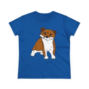 Camiseta mujer algodon medio - Azul royal - Mostel, sense dir ni mu