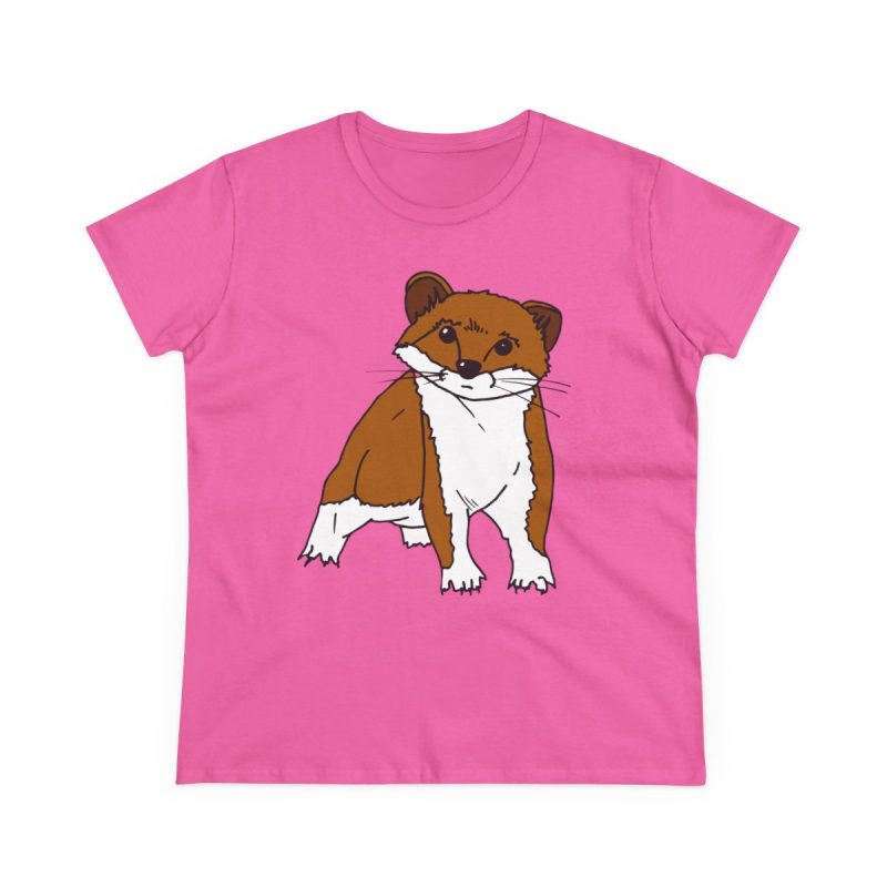 Camiseta mujer algodon medio - Rosa azalea - Mostel, sense dir ni mu