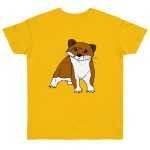 Camiseta punto liso - Amarillo dorado - Mostel, sense dir ni mu Camiseta punto liso - Amarillo dorado - Mostel, sense dir ni mu