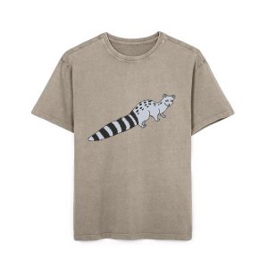 Camiseta oversize lavado acido - Caqui oscuro - Geneta