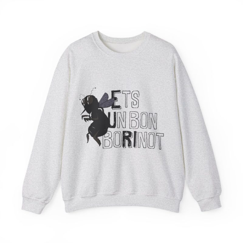 Sudadera cuello redondo - Gris ceniza - Camiseta «Ets un bon borinot» Sudadera cuello redondo - Gris ceniza - Camiseta «Ets un bon borinot»