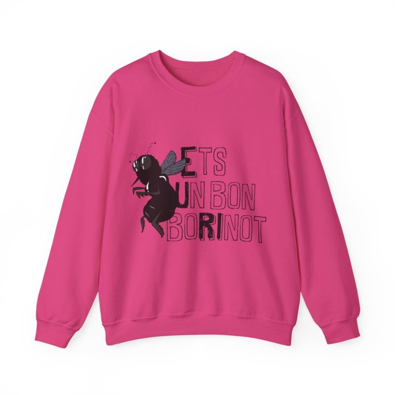 Sudadera cuello redondo - Fucsia intenso - Camiseta «Ets un bon borinot»
