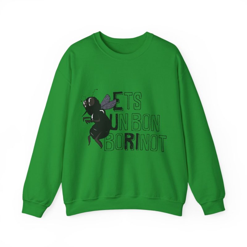 Sudadera cuello redondo - Verde irlandes - Camiseta «Ets un bon borinot»