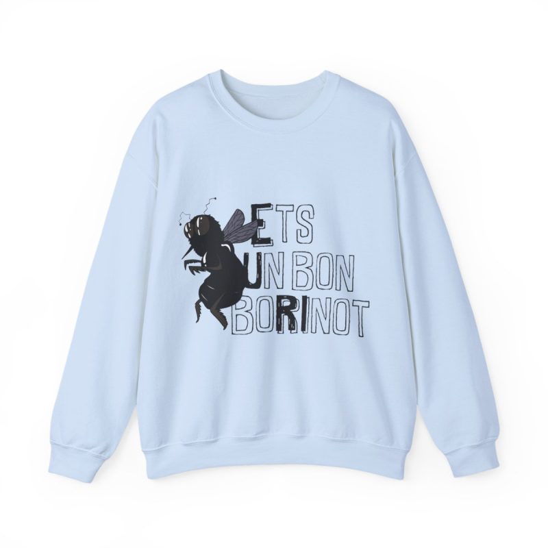 Sudadera cuello redondo - Azul claro - Camiseta «Ets un bon borinot»