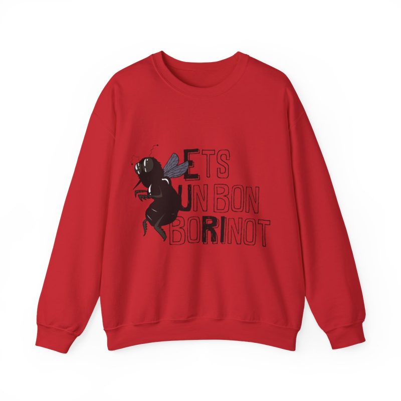 Sudadera cuello redondo - Rojo - Camiseta «Ets un bon borinot»