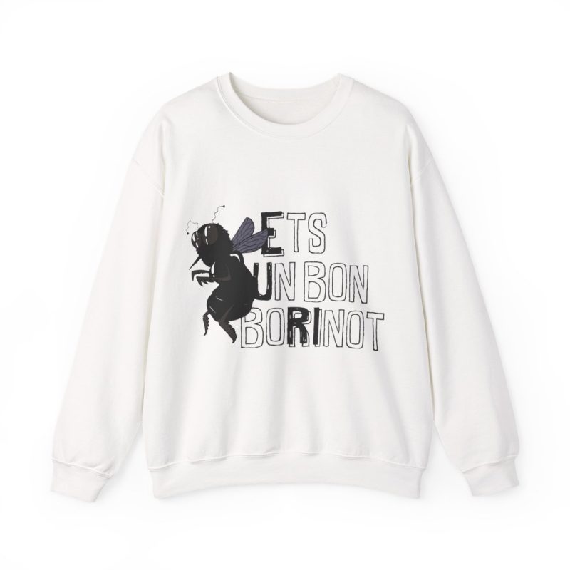 Sudadera cuello redondo - Blanco - Camiseta «Ets un bon borinot»