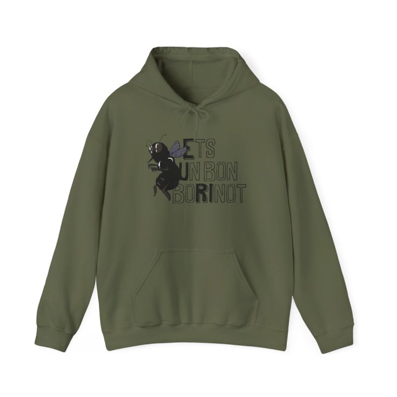 Sudadera con capucha - Verde militar - Camiseta «Ets un bon borinot»