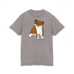 Camiseta lavado acido cuello redondo - Gris asfalto - Mostel, sense dir ni mu