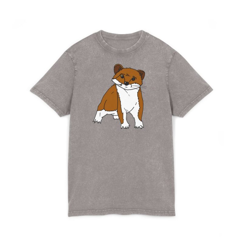 Camiseta lavado acido cuello redondo - Gris asfalto - Mostel, sense dir ni mu