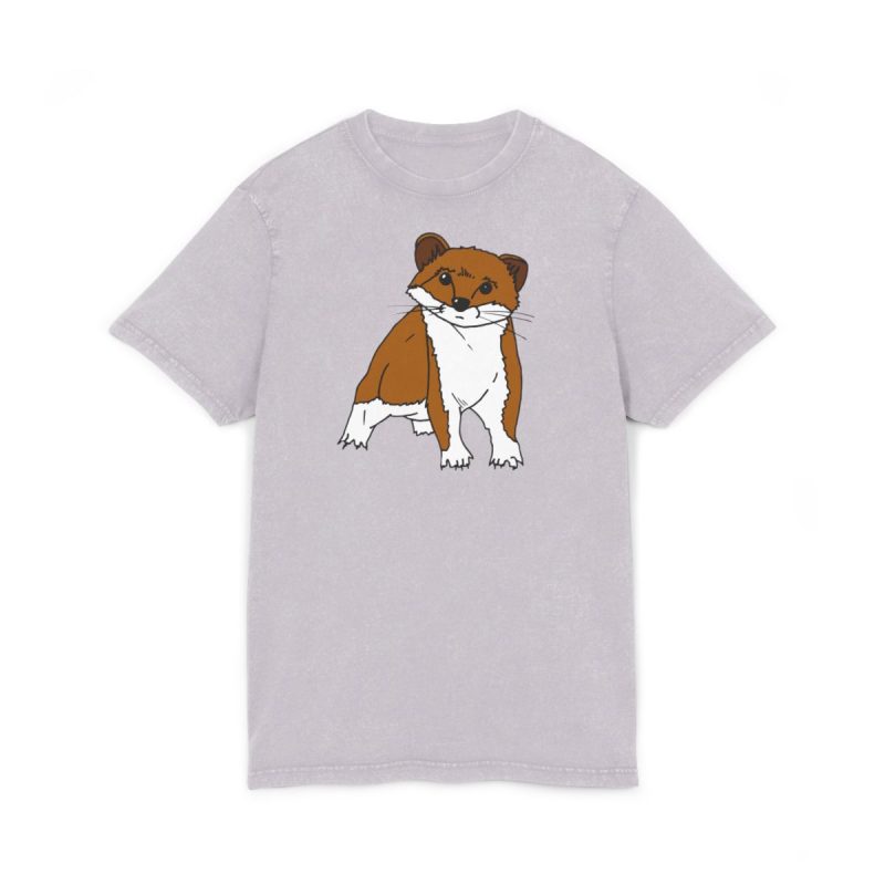 Camiseta lavado acido cuello redondo - Lila suave - Mostel, sense dir ni mu