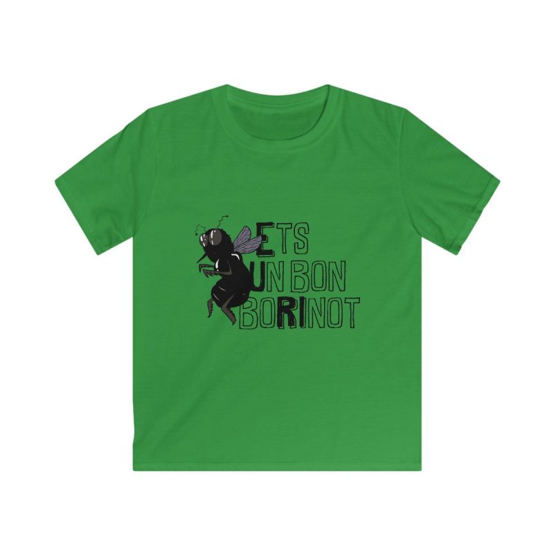 Camiseta infantil Softstyle - Verde irlandes - Camiseta «Ets un bon borinot»