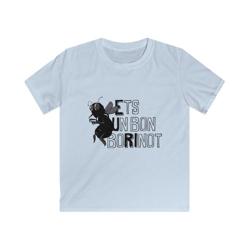Camiseta infantil Softstyle - Azul claro - Camiseta «Ets un bon borinot»